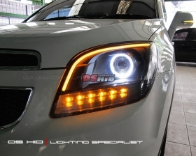 DS Projector Bixenon + DS HID 6000K + Angel Eyes + LED Strip ( Headlamp ) 
DS HID 6000K ( Foglamp )