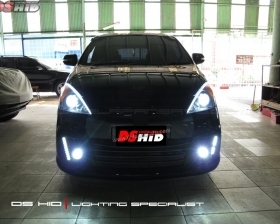 DS Projector Bixenon + DS HID 6000K + Angel Eyes + LED Strip ( Headlamp )
DS HID 6000K ( Foglamp )