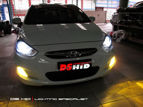 DS Projector Bixenon + DS HID 6000K + Angel Eyes ( Headlamp )
DS HID 3000K ( Foglamp )