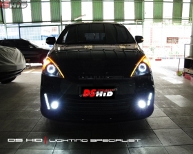 DS Projector Bixenon + DS HID 6000K + Angel Eyes + LED Strip ( Headlamp )
DS HID 6000K ( Foglamp )