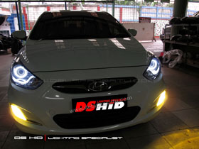 DS Projector Bixenon + DS HID 6000K + Angel Eyes ( Headlamp )
DS HID 3000K ( Foglamp )