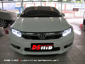 Headlamp Civic DS Version + DS HID 6000K