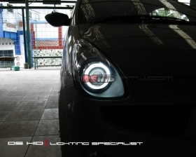 DS Projector Bixenon + DS HID 6000K + Angel Eyes 