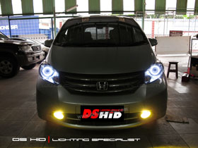 DS Projector Bixenon + DS HID 6000K + Angel Eyes ( Headlamp )
DS HID 3000K ( Foglamp )