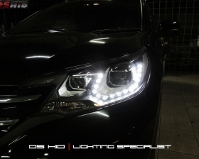 Headlamp DS Version Honda CRV + DS HID 6000K ( Low Beam + High Beam )