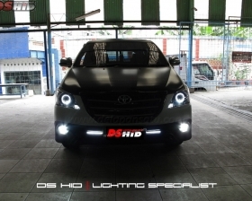 DS Projector Bixenon + DS HID 6000K + Angel Eyes + Blackhousing ( Headlamp )
DS HID 6000K ( Foglamp )