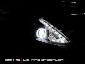 DS Projector + DS HID 6000K + Angel Eyes LED 