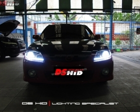 DS Projector Bixenon + DS HID 6000K + Angel Eyes + LED Strip ( Headlamp )
DS HID 3000K ( Foglamp )