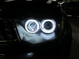 Angel Eyes LED + Black Housing