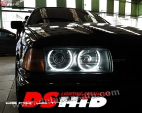 DS HID 6000K + Angel Eyes BMW E36
