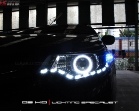 DS Projector Bixenon + DS HID 6000K + Angel Eyes + LED Strip ( Headlamp )
DS HID 6000K ( Foglamp )