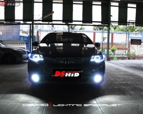 DS Projector Bixenon + DS HID 6000K + Angel Eyes + LED Strip ( Headlamp )
DS HID 6000K ( Foglamp )