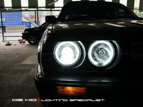 DS HID 6000K +Angel Eyes BMW Seri 3 E30