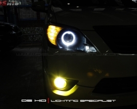 DS Projector AFS + DS HID 6000K + Angel Eyes + Blackhousing ( Headlamp )
DS HID 3000K ( Foglamp )