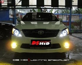 DS Projector AFS + DS HID 6000K + Angel Eyes + Blackhousing ( Headlamp )
DS HID 3000K ( Foglamp )