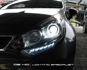 DS Projector Bixenon + DS HID 6000K + Angel Eyes + LED Strip