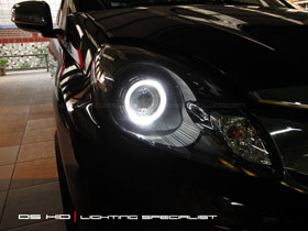 DS Projector Bixenon + DS HID 6000K + Angel Eyes + Black Housing ( Headlamp )
DS HID 3000K ( Foglamp )