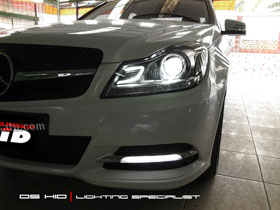 Headlamp C Class DS Version + DS HID 6000K
DRL Plug n Play C Class W204