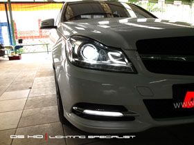 Headlamp C Class DS Version + DS HID 6000K
DRL Plug n Play C Class W204