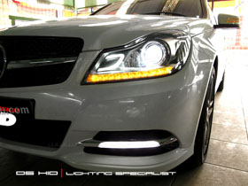 Headlamp C Class DS Version + DS HID 6000K
DRL Plug n Play C Class W204