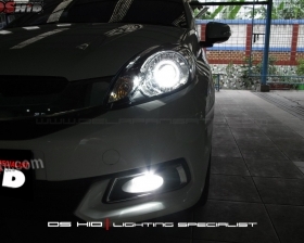 DS Projector Bixenon + DS HID 6000K + Angel Eyes ( Headlamp )
DS HID 6000K + DRL Honda Mobilio ( Foglamp )