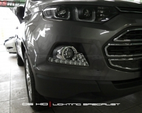 DS HID 3000K + DRL Ford Ecosport