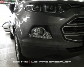 DS HID 3000K + DRL Ford Ecosport