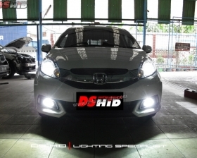 DS Projector Bixenon + DS HID 6000K + Angel Eyes ( Headlamp )
DS HID 6000K + DRL Honda Mobilio ( Foglamp )