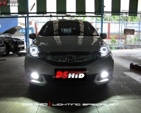 DS Projector Bixenon + DS HID 6000K + Angel Eyes ( Headlamp )
DS HID 6000K + DRL Honda Mobilio ( Foglamp )