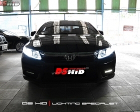 DS HID 6000K + Angel Eyes + LED Strip