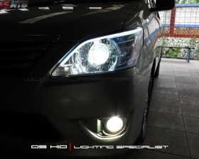 DS Projector AFS + DS HID 6000K + Angel Eyes + LED Strip ( Headlamp )
DS HID 4300K ( Foglamp )