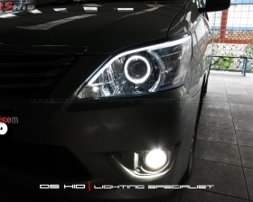 DS Projector AFS + DS HID 6000K + Angel Eyes + LED Strip ( Headlamp )
DS HID 4300K ( Foglamp )