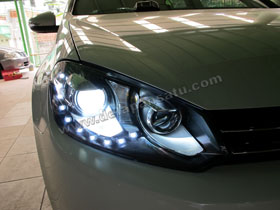 Headlamp Projector Bixenon VW Golf MK6 + DS HID 6000K ( Headlamp )
DS HID 3000K ( Foglamp )