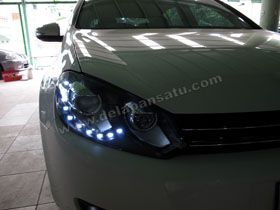 Headlamp Projector Bixenon VW Golf MK6 + DS HID 6000K ( Headlamp )
DS HID 3000K ( Foglamp )