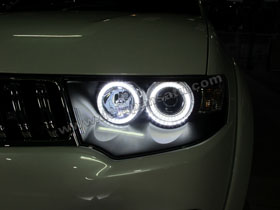 Angel Eyes LED + Black Housing 