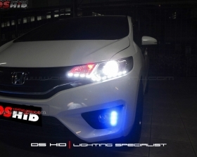 DS Projector Bixenon + DS HID 6000K + Angel Eyes + LED Strip ( Headlamp )
DS HID Biru ( Foglamp )