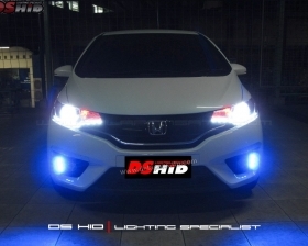 DS Projector Bixenon + DS HID 6000K + Angel Eyes + LED Strip ( Headlamp )
DS HID Biru ( Foglamp )