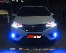 DS Projector Bixenon + DS HID 6000K + Angel Eyes + LED Strip ( Headlamp )
DS HID Biru ( Foglamp )