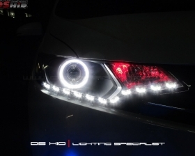 DS Projector Bixenon + DS HID 6000K + Angel Eyes + LED Strip ( Headlamp )
DS HID Biru ( Foglamp )