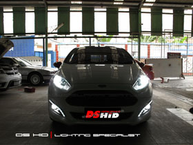 DS HID 6000K ( Headlamp + Foglamp ) 
DRL Ford Fiesta