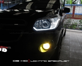 DS Projector Bixenon + DS HID 6000K + LED Strip ( Headlamp )
DS HID 3000K ( Foglamp )