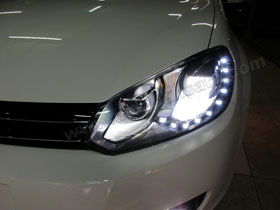 Headlamp Golf MK6 
DS HID 6000K ( Low Beam + Foglamp )