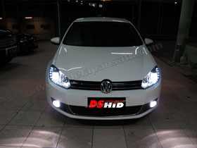 Headlamp Golf MK6 
DS HID 6000K ( Low Beam + Foglamp )