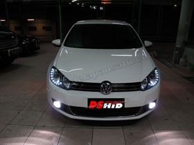 Headlamp Golf MK6 
DS HID 6000K ( Low Beam + Foglamp )