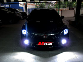 DS Projector Bixenon + DS HID 6000K + Angel Eyes ( Headlamp )
New DS V1 6000K ( Foglamp )