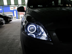 DS Projector Bixenon + New DS HID 6000K + Angel Eyes ( Headlamp )
New DS HID V1 6000K ( Foglamp )