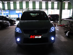 DS Projector Bixenon + New DS HID 6000K + Angel Eyes ( Headlamp )
New DS HID V1 6000K ( Foglamp )