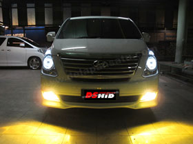 DS Projector BIxenon + DS HID 6000K + Angel Eyes ( Headlamp )
DS HID 3000K ( Foglamp )