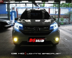 DS HID 6000K + Angel Eyes + LED Strip ( Headlamp )
DS HID 3000K ( Foglamp )