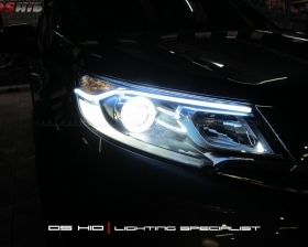 DS HID 6000K + Angel Eyes + LED Strip ( Headlamp )
DS HID 3000K ( Foglamp )